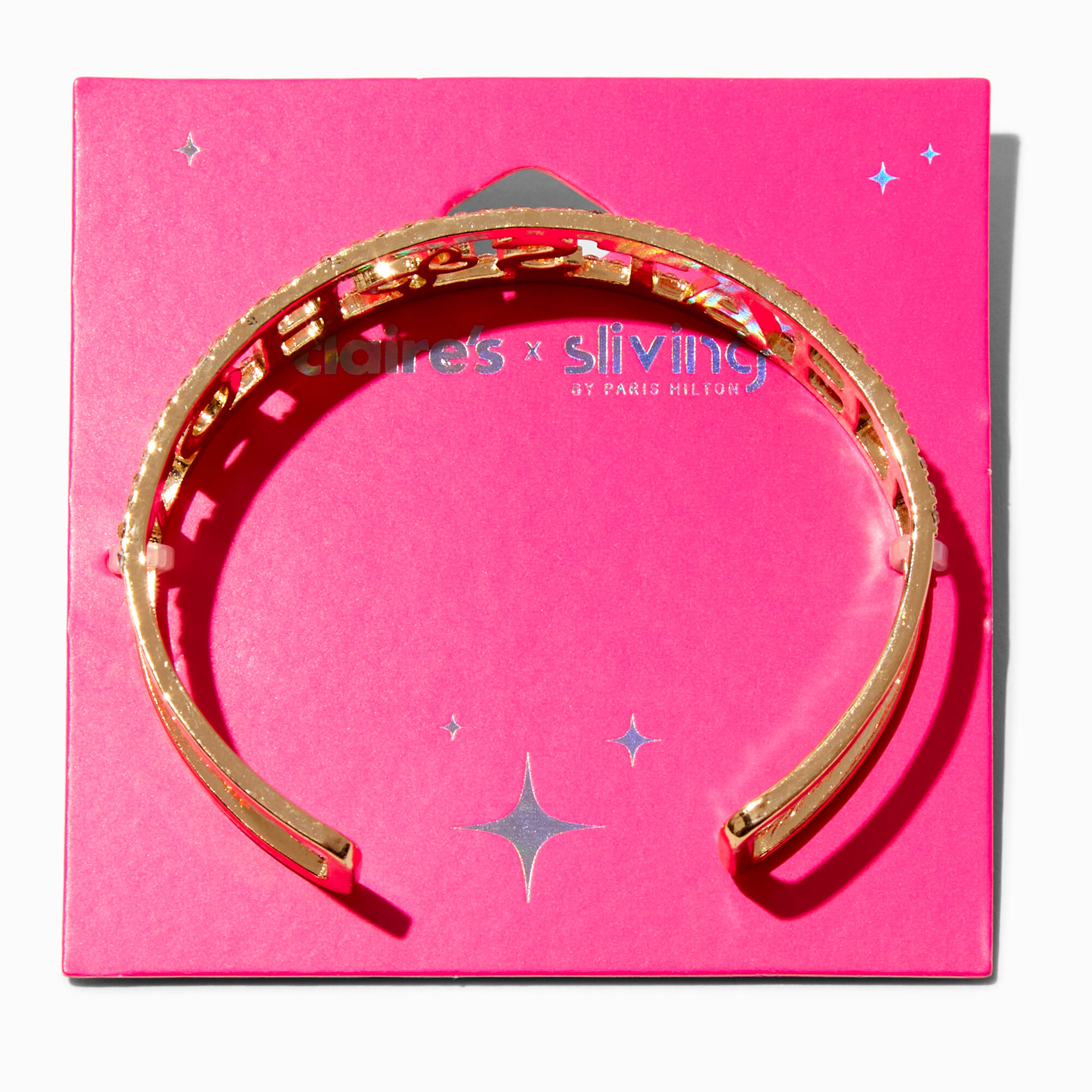 View Claires X Sliving By Paris Hilton Thats Hot Cuff Bracelet Gold information