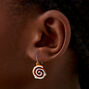 Glow in the Dark Cinnamon Roll Drop Earrings,