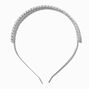 Silver Leaf Rhinestone Headband,