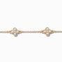 Pearl Clover Pendant Choker Necklace,