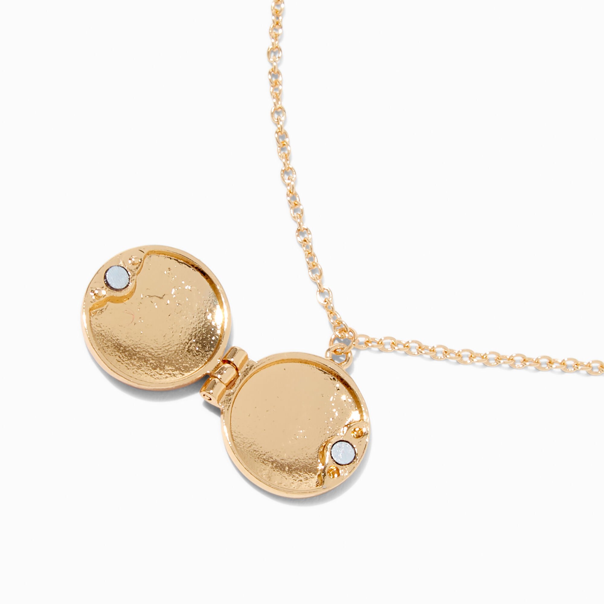 Pink Yin Yang Locket Pendant Necklace,
