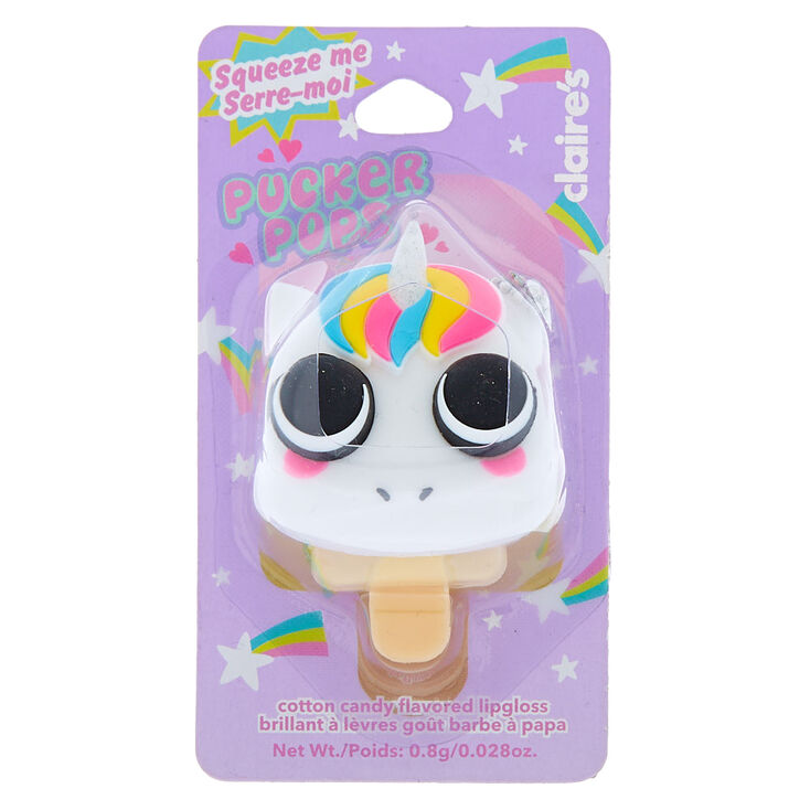 Pucker Pops Unicorn Popper Lip Gloss - Cotton Candy,