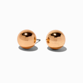 Gold-tone Ball Stud Earrings,