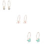 Silver 15MM Dainty Hoop Earrings - 3 Pack,