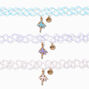 Ras-de-cou effet tatouage ballet ballerine best friends - Lot de 3,