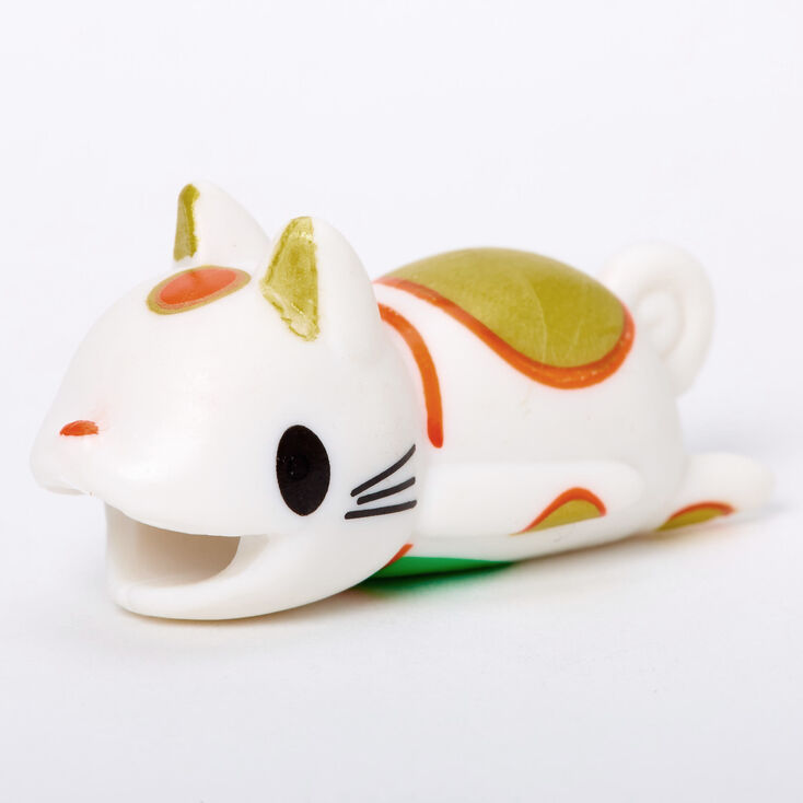 Lucky Cat Cable Critter - White,