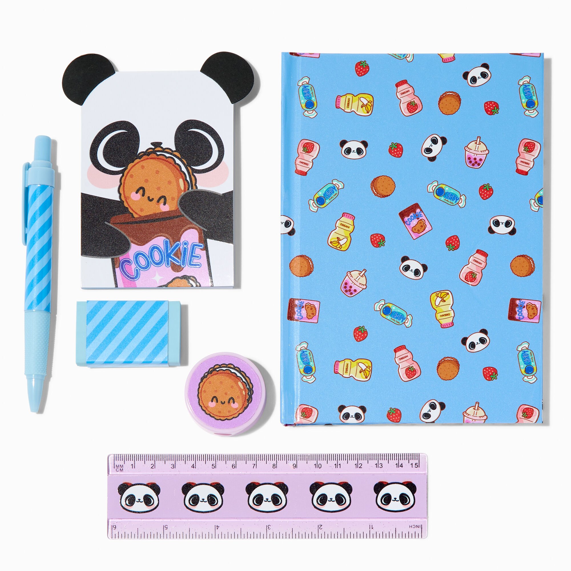 View Claires Panda Cookie Stationery Set information