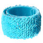 Reversible Sequin Slap Bracelet - Blue,