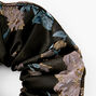 Giant Floral Hair Scrunchie - Black,