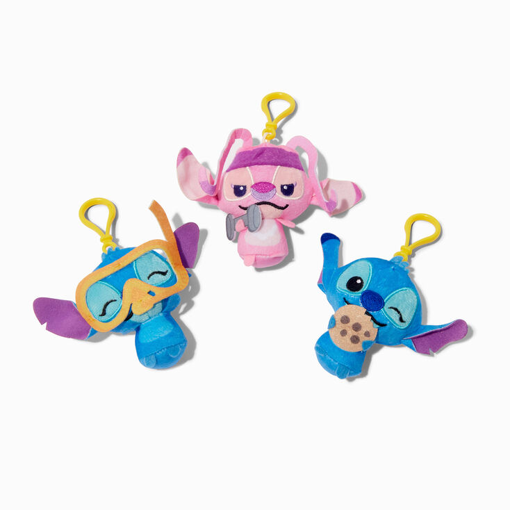 Pochette surprise peluche &agrave; clip Disney Stitch - Les mod&egrave;les peuvent varier,