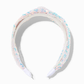 Iridescent Sequence Knotted Headband,