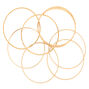 Gold Textured Bangle Bracelets - 8 Pack,