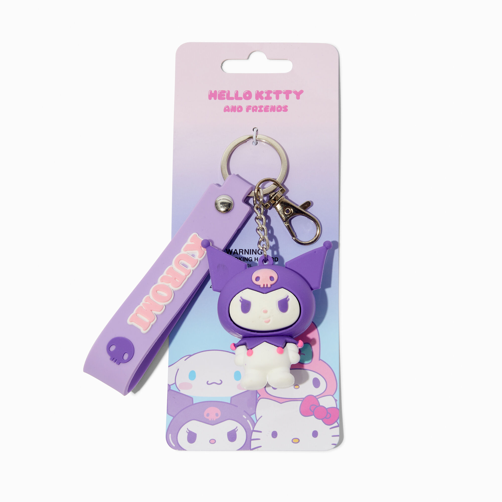 Hello Kitty And Friends Kuromi 3D Wristlet Keychain Claire s US