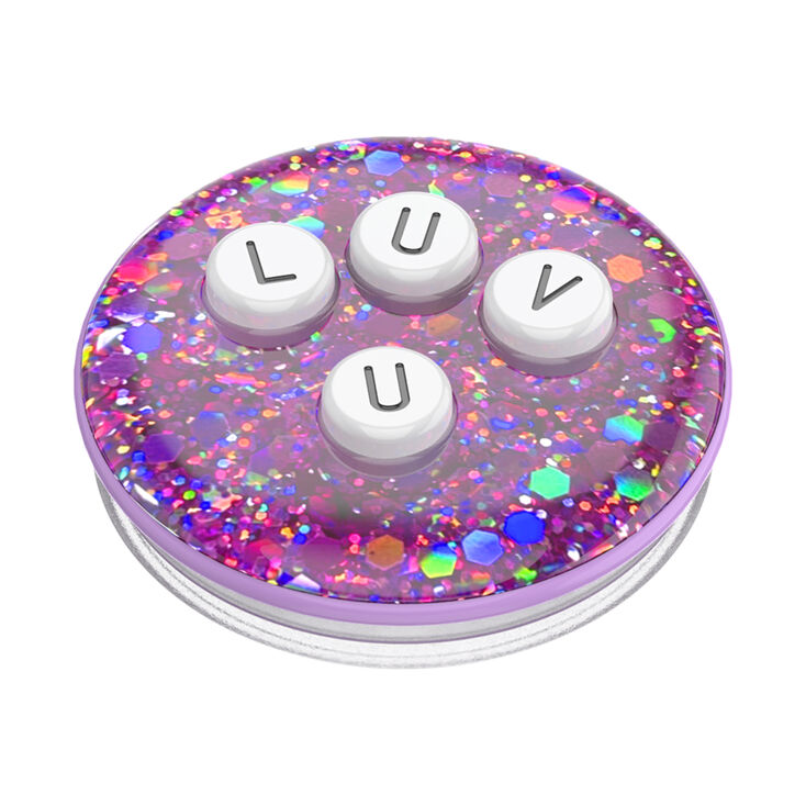 PopSockets&reg; PopGrip - Alphabet Soup LUV U,