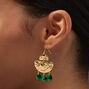 Ornate Pearl Stud Earrings,