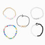 &quot;Dream Big&quot; Beaded Stretch Bracelet Set - 5 Pack,