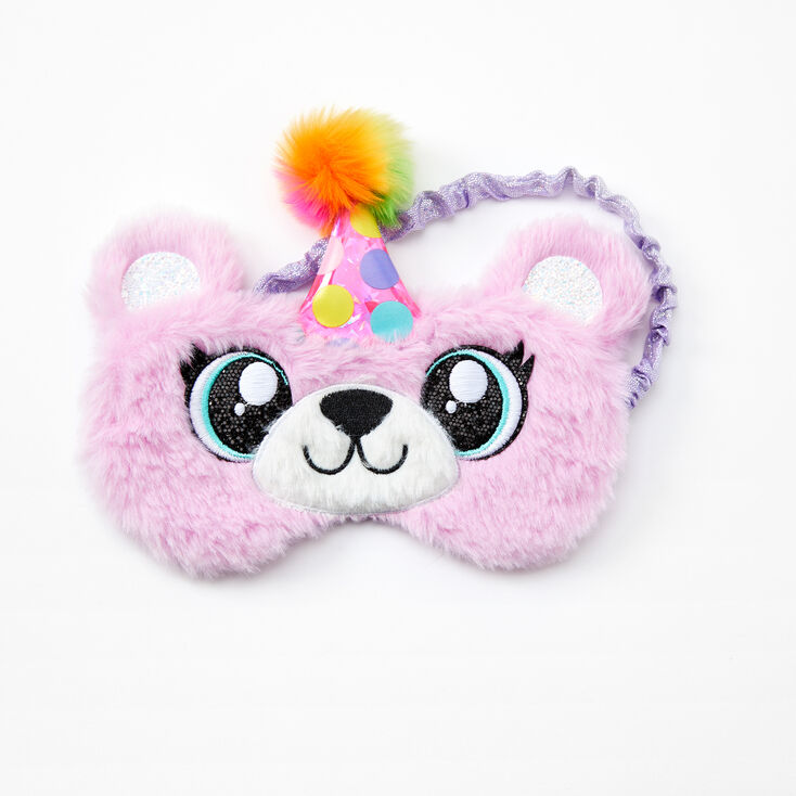 Claire's Masque de sommeil ours anniversaire - Violet