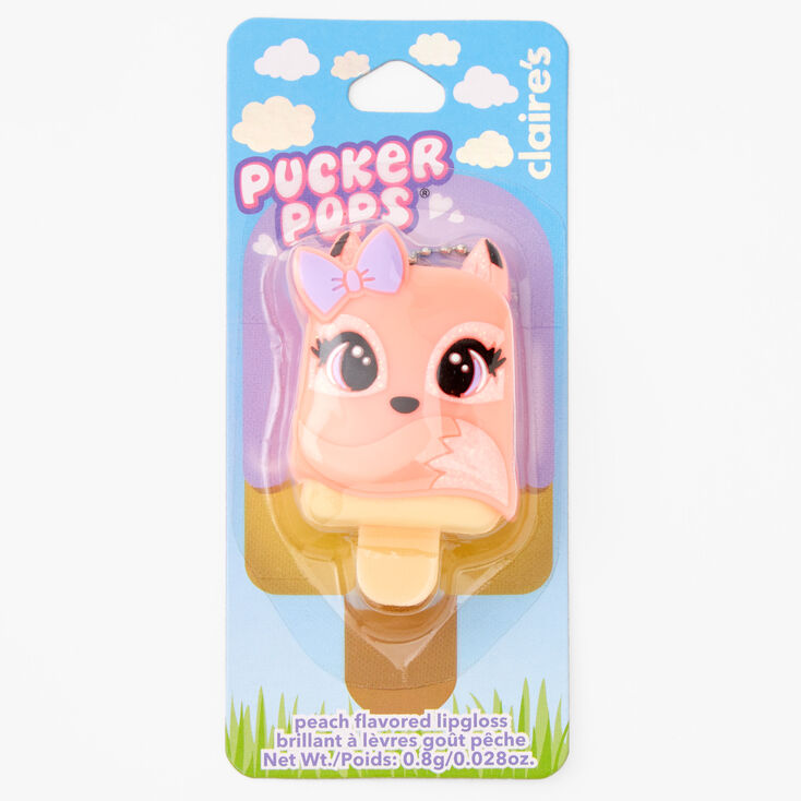 Gloss renard corail Pucker Pops&reg; - P&ecirc;che,