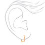Rose Gold 15MM Star Hoop Earrings,