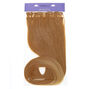 Extensions de cheveux synth&eacute;tiques raides &agrave; clip - Blond, lot de 4,