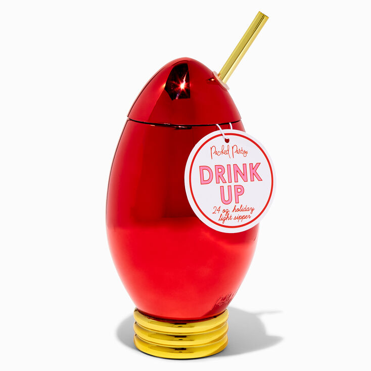 Christmas Light Bulb Drink Tumbler,