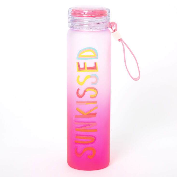 Claire's Bouteille d’eau dégradé de couleurs « Sunkissed » - Rose