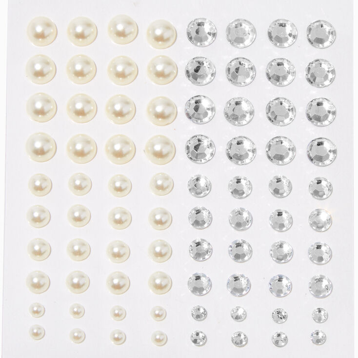 Bijoux pour cheveux perles d&rsquo;imitation et strass - Lot de 80,