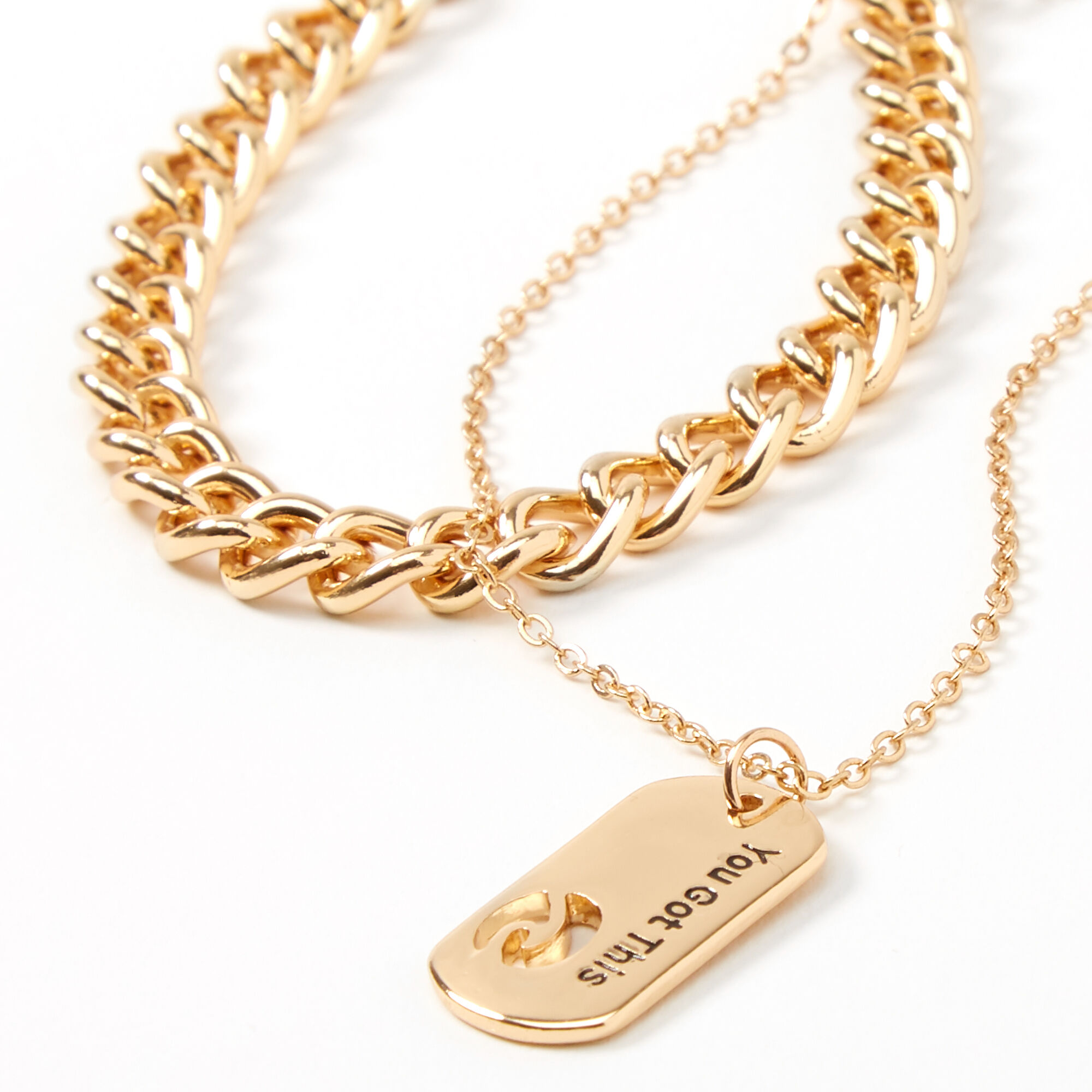 Sky Brown™ Gold Chain Choker Necklaces - 2 Pack,