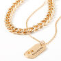Sky Brown&trade; Gold Chain Choker Necklaces - 2 Pack,