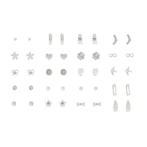Earrings Sets For S Stud Earring Claire Us Silver Stud Earring Set 20 Pack