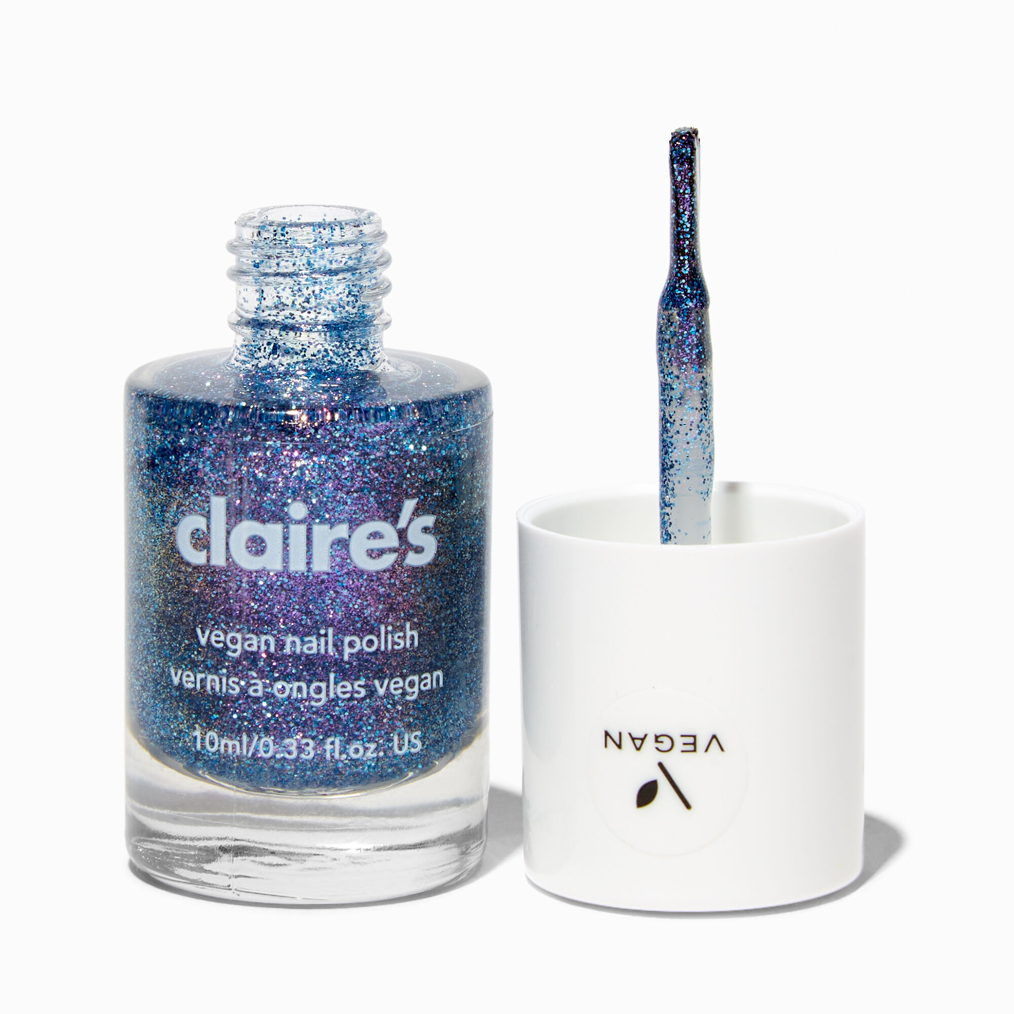 View Claires Vegan Glitter Nail Polish Butterfly Garden information