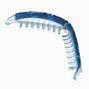 Blue Tortoiseshell Acrylic Banana Hair Claw,