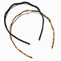 Black &amp; Tortoiseshell Wavy Headbands - 2 Pack,