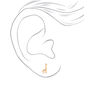 Gold Giraffe Stud Earrings,