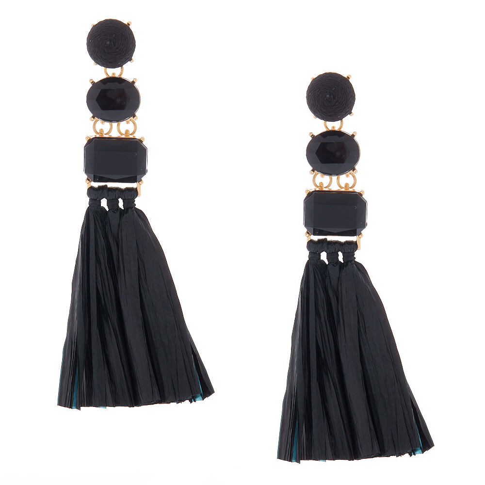 earrings on black one piece