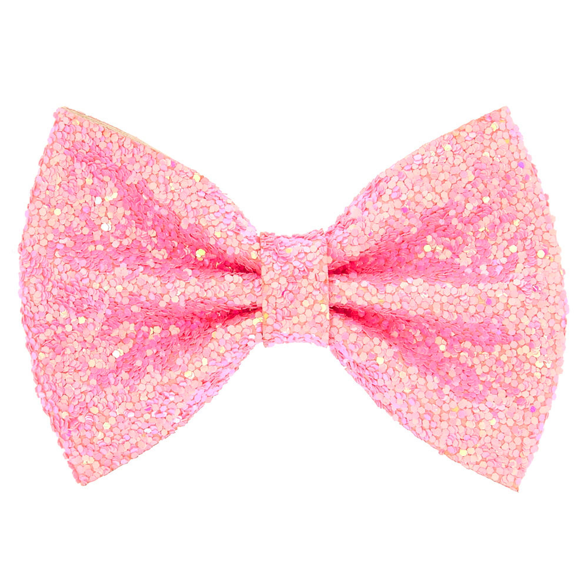 Glitter Mini Hair Bow  Clip Pink Claire s US