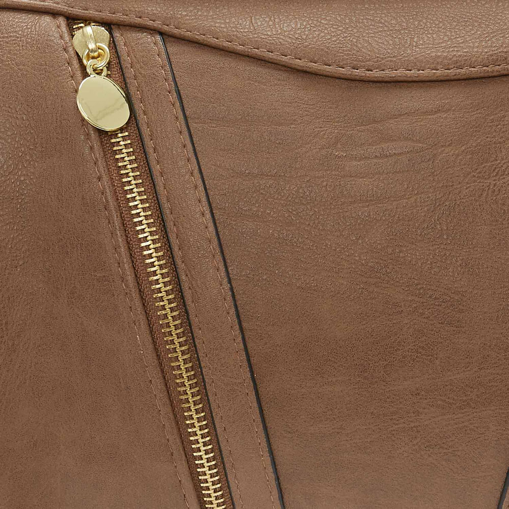 2 Tone Taupe & Tan Satchel,