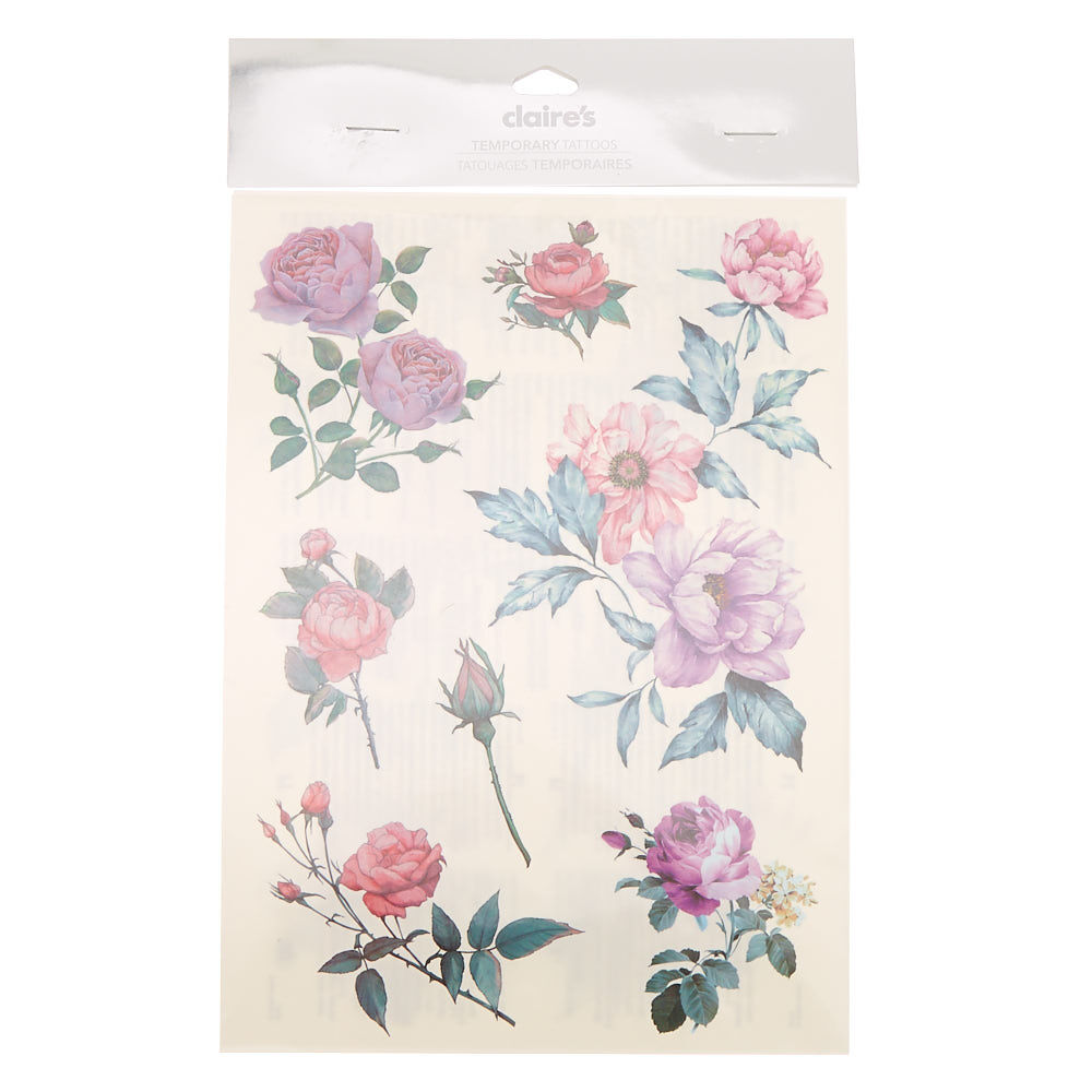 Rose Flower Temporary Tattoos,