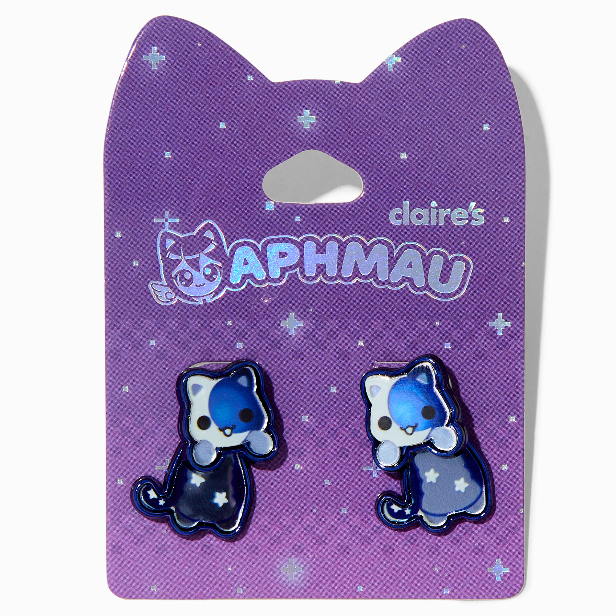 View Aphmau Claires Exclusive Moon Cat Front Back Earrings information