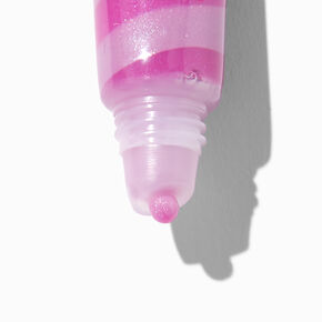 Claire&#39;s Club Purple Flower Lip Gloss Tube,