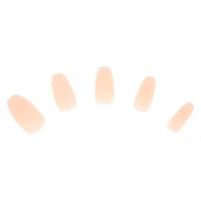 Ombr&eacute; French Coffin Faux Nail Set - Nude, 24 Pack,