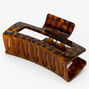 Brown Large Rectangle Tortoiseshell Hair Claw,