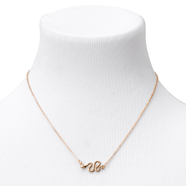 Gold Textured Snake Jewelry Set - 4 Pack,