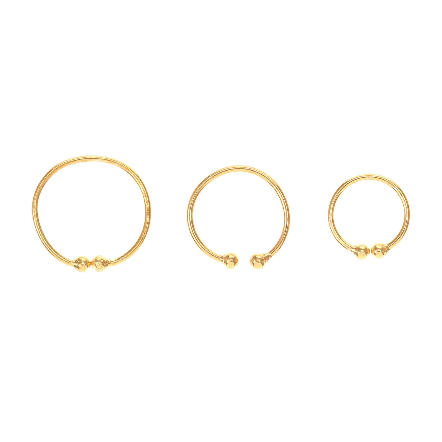 Fake gold hoop nose ring deals