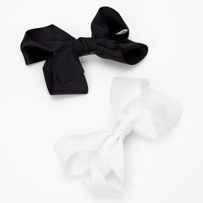 Solid Cheer Bow Hair Barrette - 2 Pack,