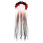 Black Acid-Washed Denim Knotted Headband,