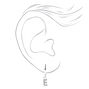 Silver Initial Earring Stackables Set &#40;3 Pack, E&#41;,