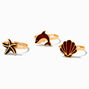Rose Gold Mood Sea Life Rings - 3 Pack,