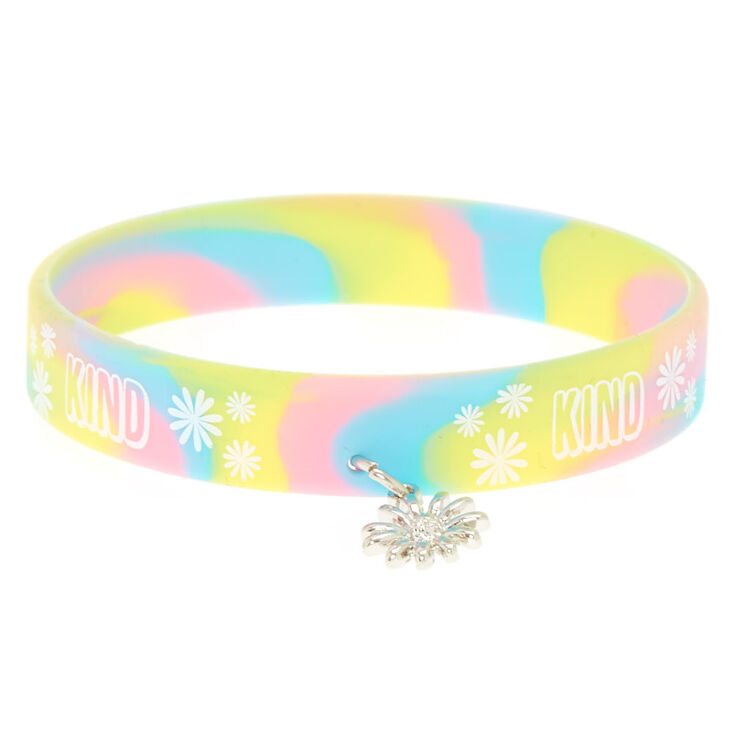 Pastel Kind Rubber Bracelet,