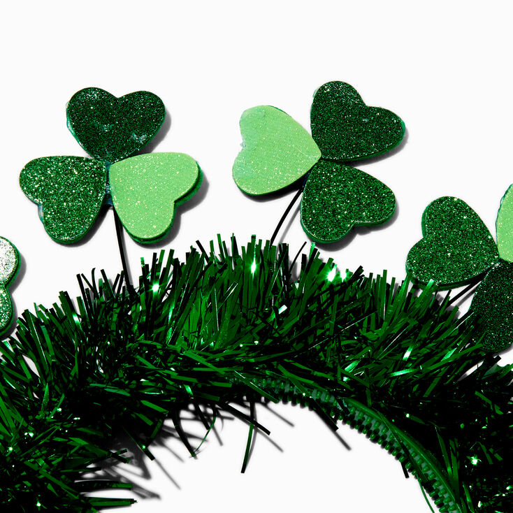 St. Patrick&#39;s Day Shamrock Deely Bopper Headband,